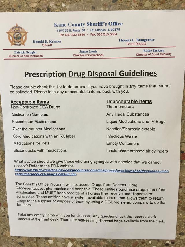 News Flash • Medicine Disposal Drop Box