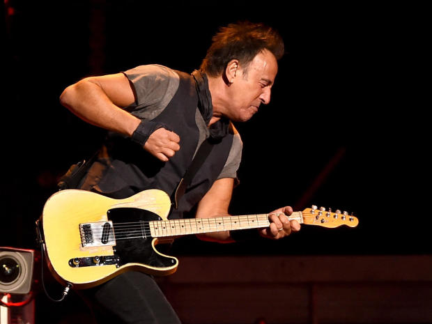 Bruce Springsteen and the E Street Band perform at the Los Angeles Sports Arena on March 15, 2016, in Los Angeles, California. 
