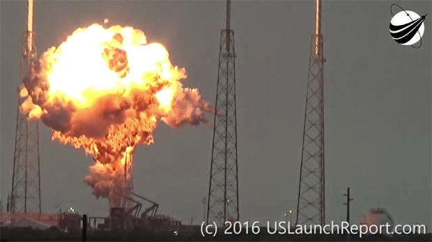 SpaceX blames helium system for rocket explosion - CBS News