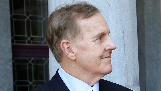 U.S. Congressman Robert Pittenger attends a reception for members of Congress organized by Kris Peeters, vice-prime minister and minister of employment, economy and consumer affairs, at the Castle of Val-Duchesse in Brussels on Aug. 3, 2015. 
