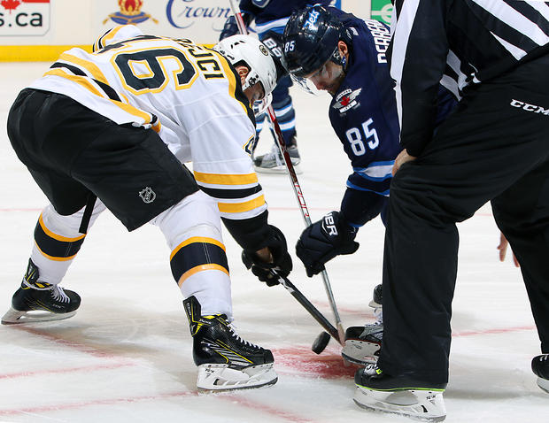 David Krejci - Boston Bruins v Winnipeg Jets 