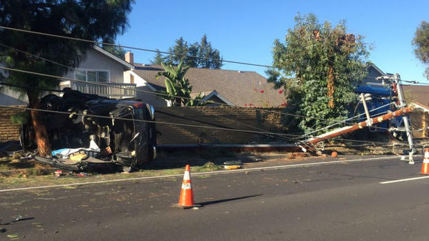 San Jose power-pole crash 