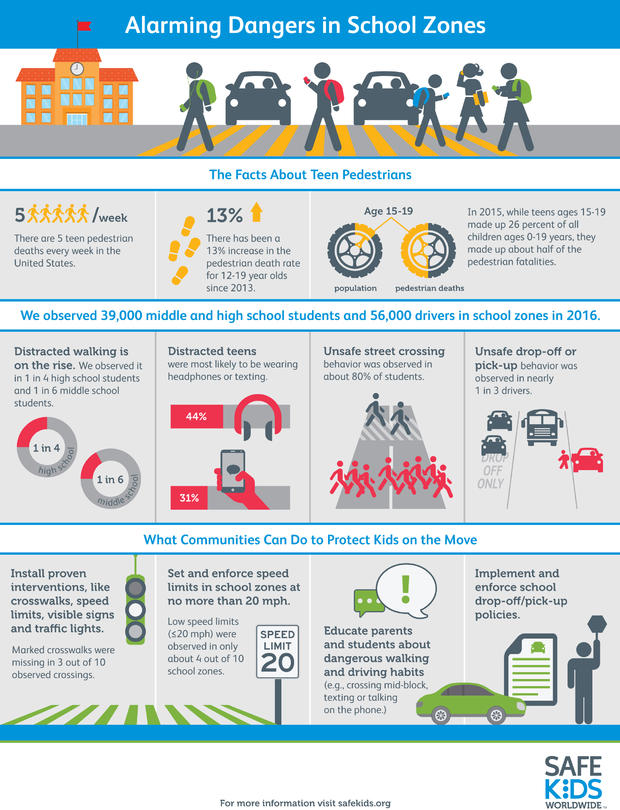 Pedestrian Safety Infographic 
