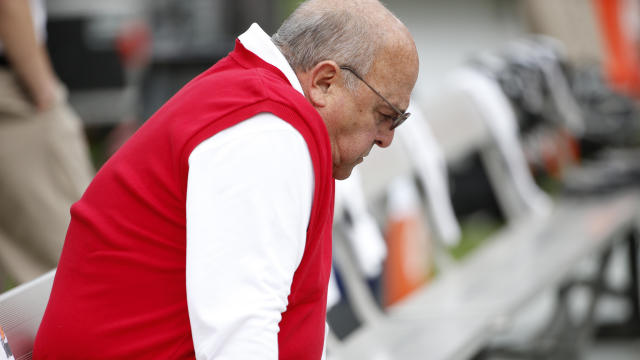 Then-acting head coach Barry Alvarez of the Wisconsin Badgers looks on from the bench before the start of the Outback Bowl against the Auburn Tigers on Jan. 1, 2015, at Raymond James Stadium in Tampa, Florida. 