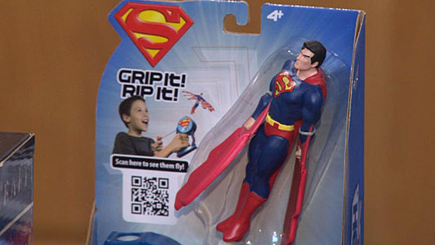 flying superman toy 