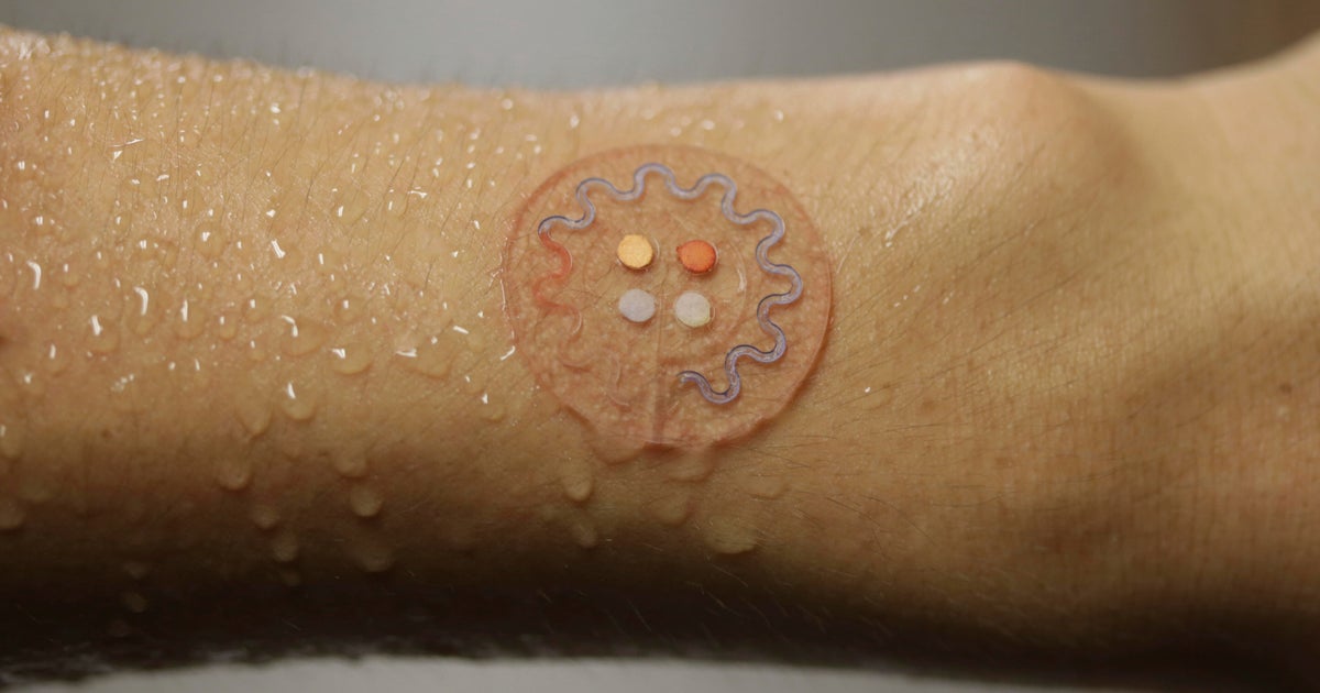 Sweat it out! Skin patch aims to test sweat for health - CBS News