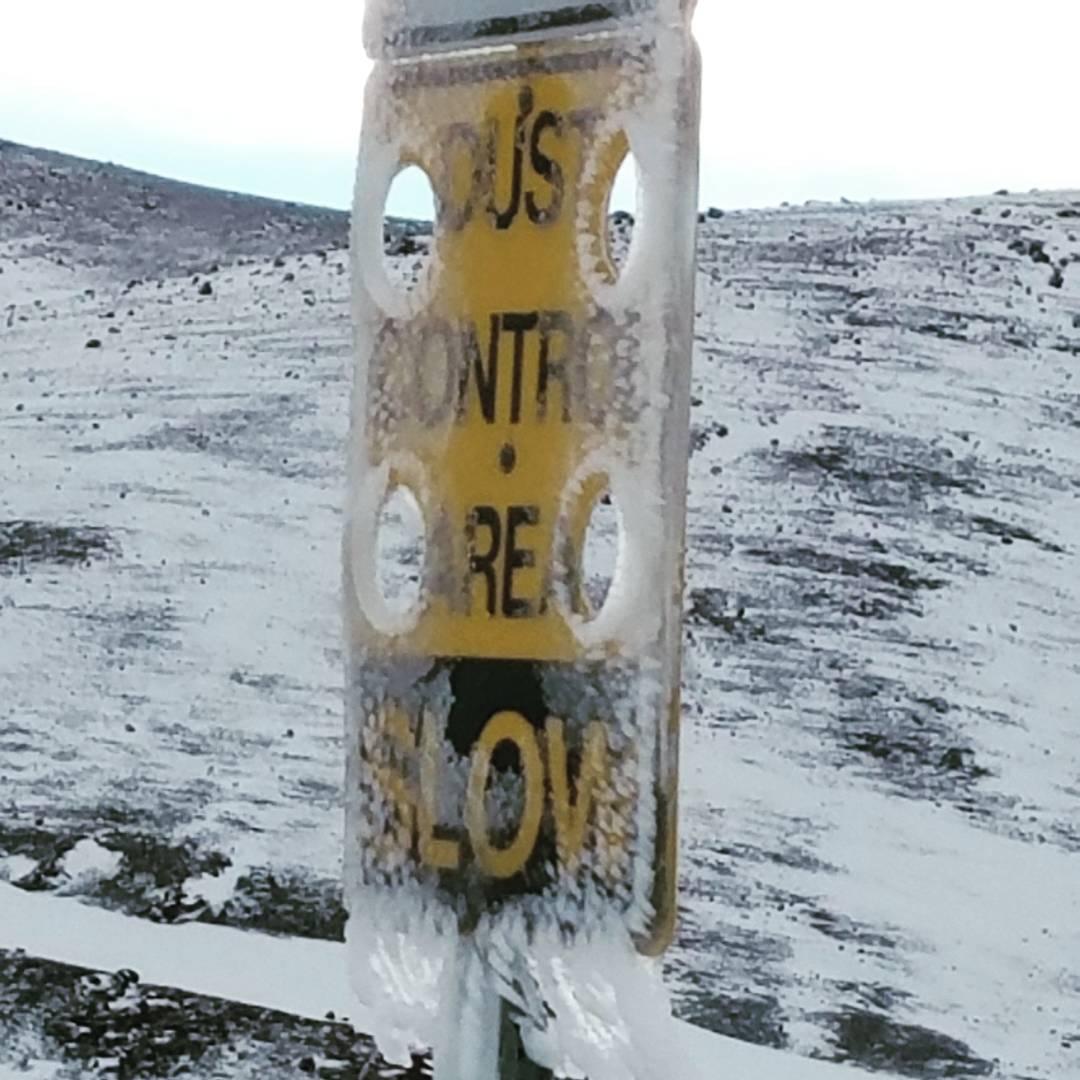 Stunning snow-blanketed Hawaii