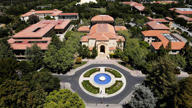 Stanford University’s campus is seen from atop Hoover Tower in Stanford, California, on May 9, 2014. 