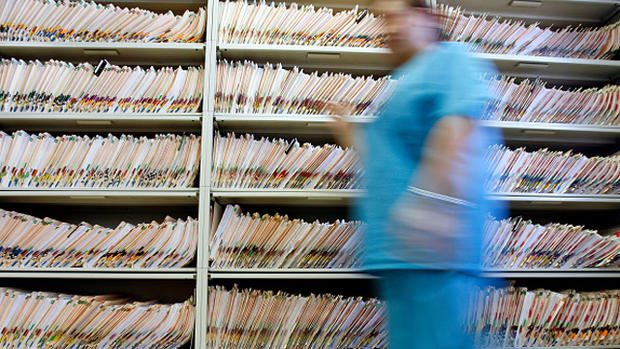Medical Records : Paper : Shelves of Documents 
