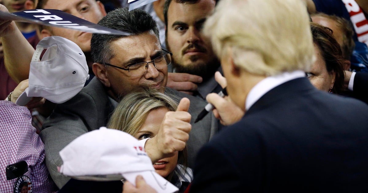 Immigration order playing well to Trump fans around the nation - CBS News