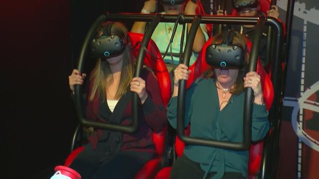 Esme Murphy Rides Virtual Rollercoaster At Smaaash 
