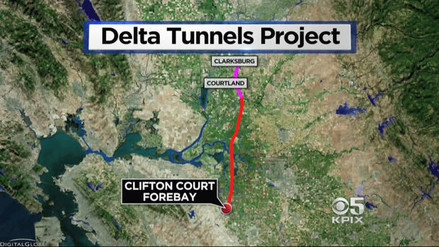 Delta Tunnels Project Map 