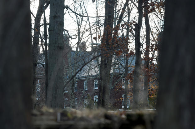 A Russian compound, which was ordered to be closed and vacated, is seen in Upper Brookville, Long Island, New York, on Dec. 30, 2016. 