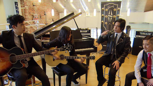 Asian-American rock band the Slants perform in a segment broadcast on "CBS This Morning" on Jan. 18, 2017. 