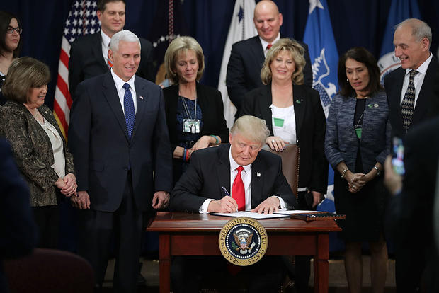 President Trump Executive Orders Immigration, Border Wall, Sanctuary Cities 