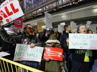 Details about   The Village Voice NYC Donald J Trump Travel Immigration Ban Incites Feb 2017