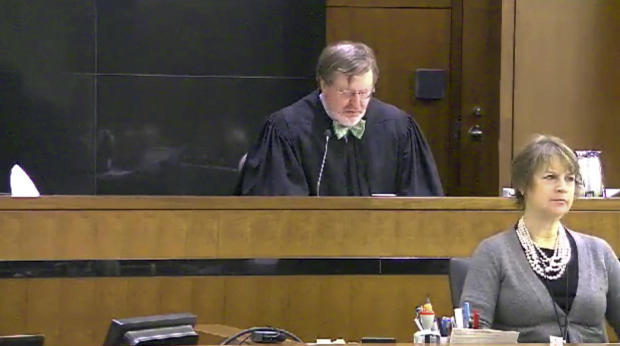 This still image taken from United States Courts shows Judge James Robart listening to a case at the federal courthouse in Seattle on March 12, 2013, in Seattle. 