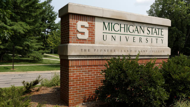 Michigan State University sign 