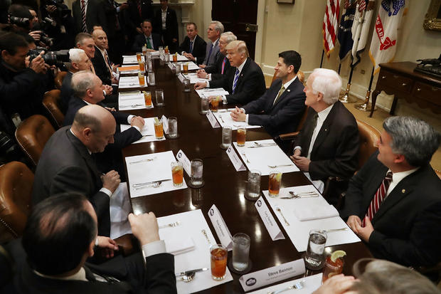 President Trump Hosts Lunch With House And Senate Leadership At White House 