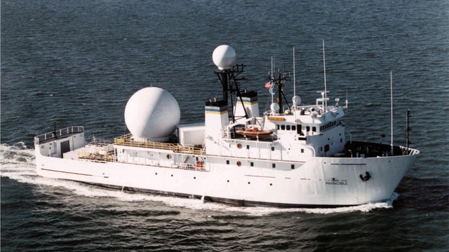 The USNS Invincible is seen in an undated Navy photo. 