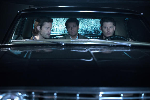 Sam, Castiel and Dean 