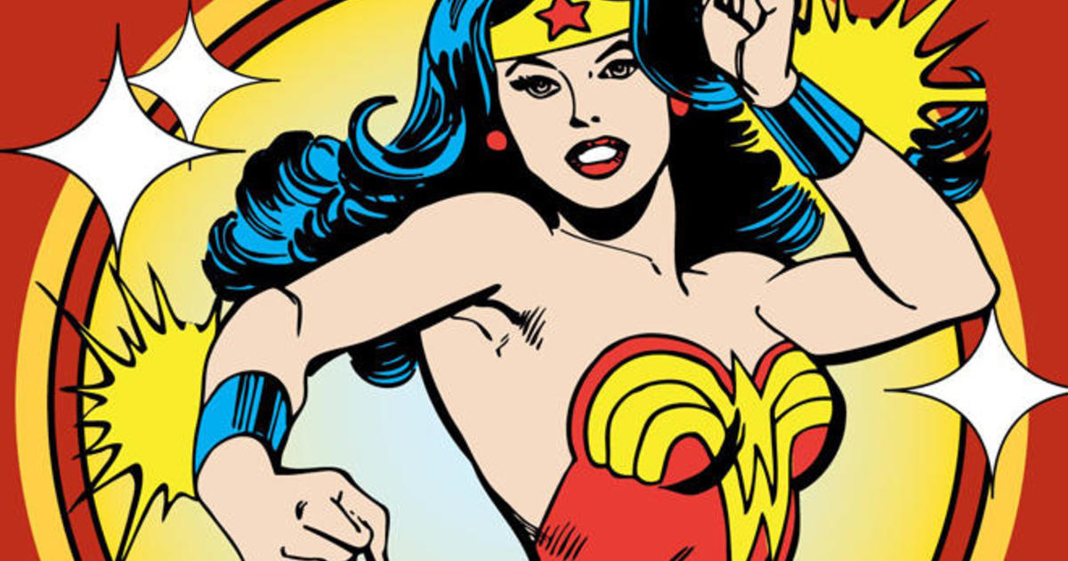 Wonder Woman Underwear, Womens DC Comics Pop Art Briefs Pink