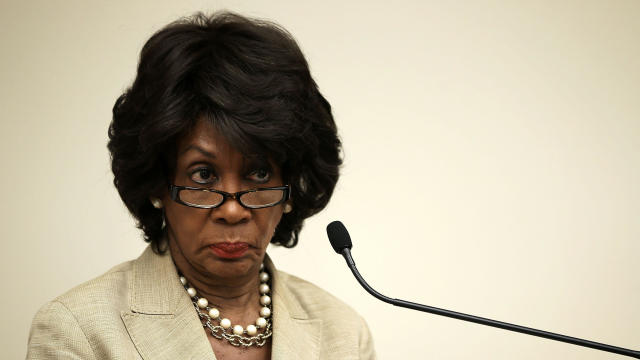 U.S. Rep. Maxine Waters, D-California, listens during a discussion June 28, 2013, on Capitol Hill in Washington. 