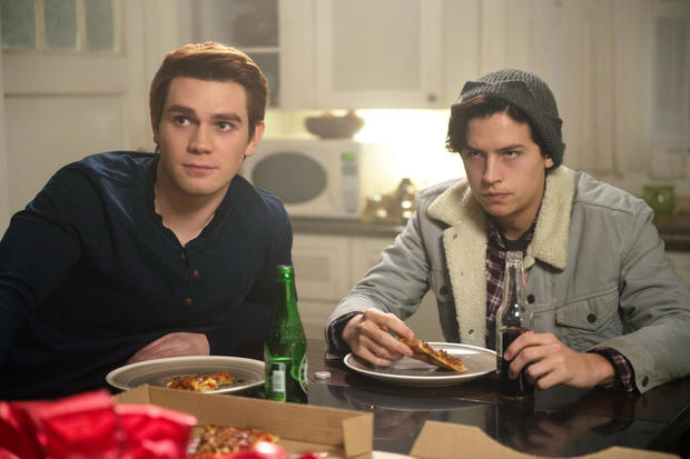 KJ Apa as Archie Andrews and Cole Sprouse as Jughead Jones 