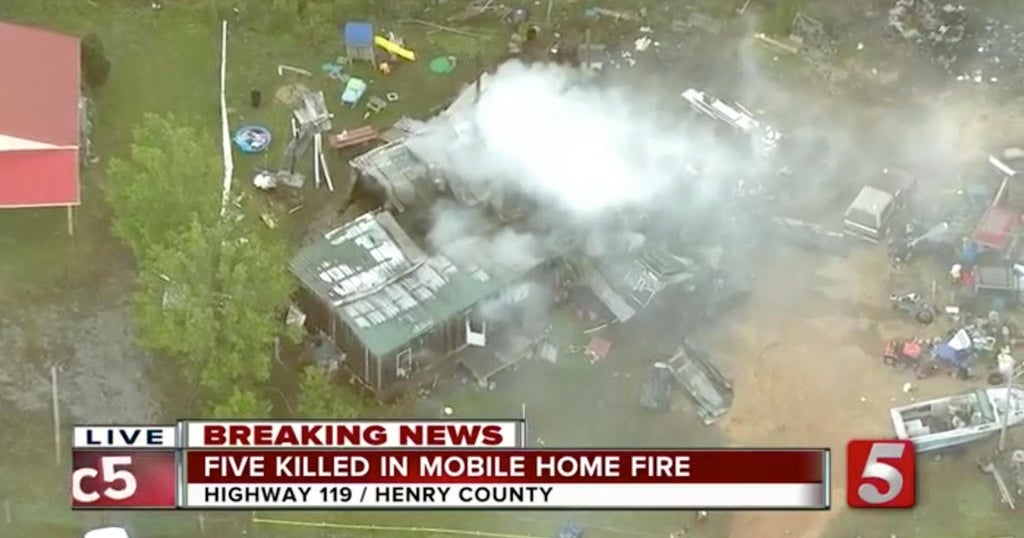 Five killed, 2 children survive house fire in Tennessee - CBS News