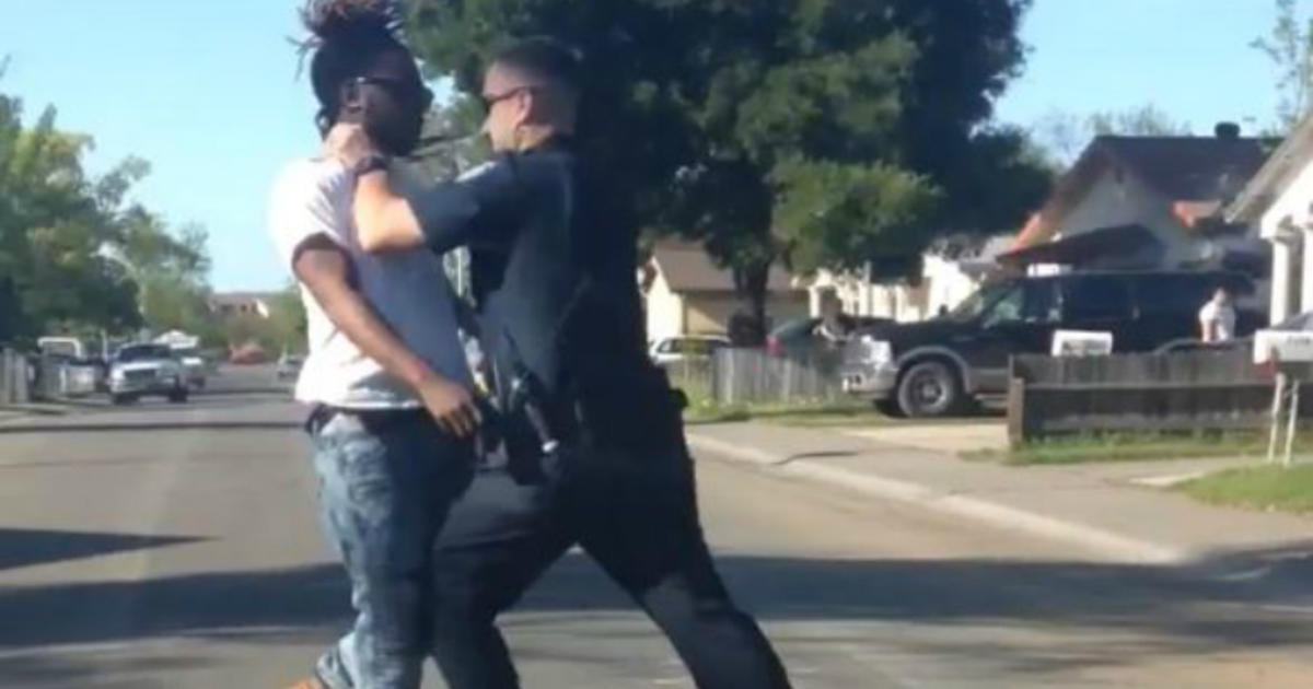 Sacto Cop Caught On Video Beating Alleged Jaywalker Placed On Leave - CBS San Francisco