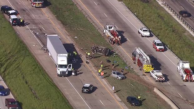 At Least One Dead As Major Wreck Shuts Down I-30 (5) 