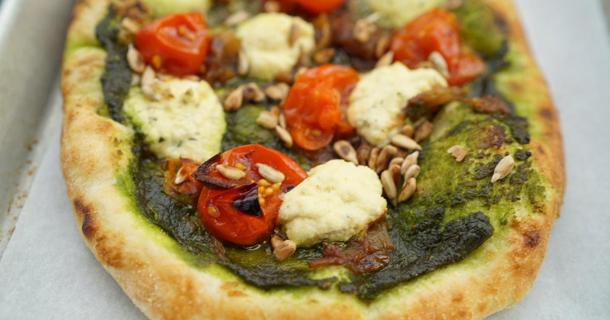 Vegan pizza toppings from chef Matthew Kenney - CBS News