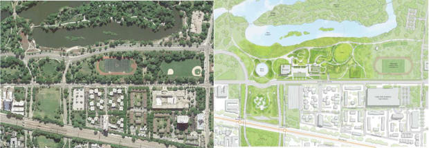 site plan before and after 