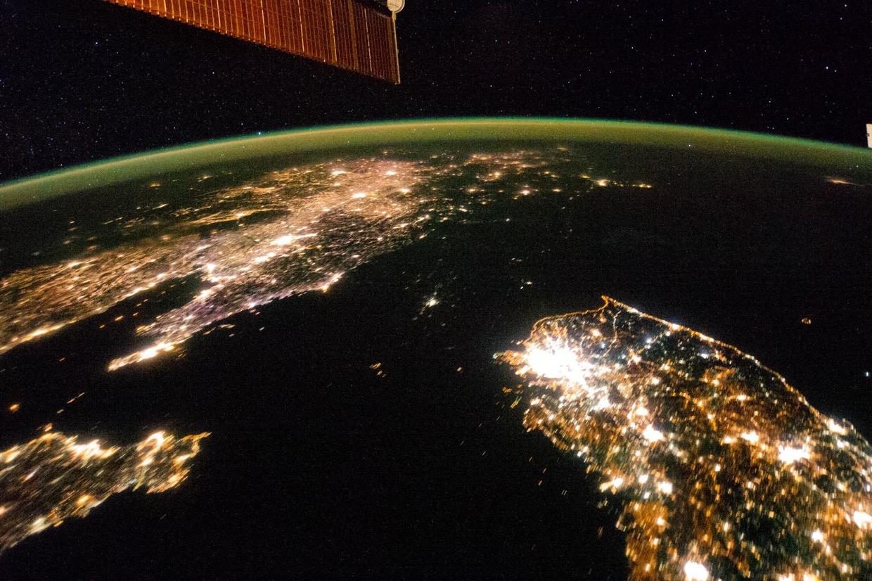 North Korea: Hermit country seen from space