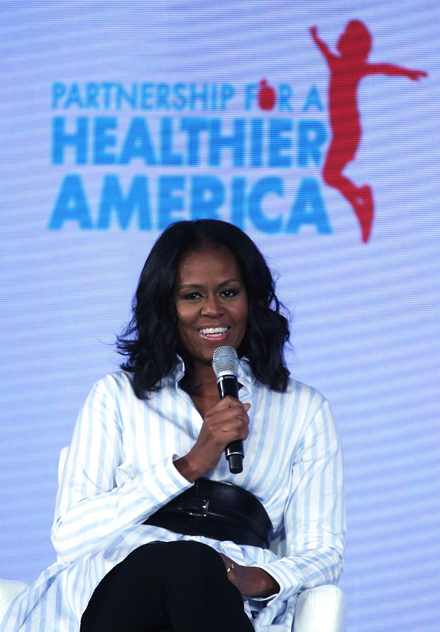 Former First Lady Michelle Obama Speaks At The Partnership for a Healthier America Summit 