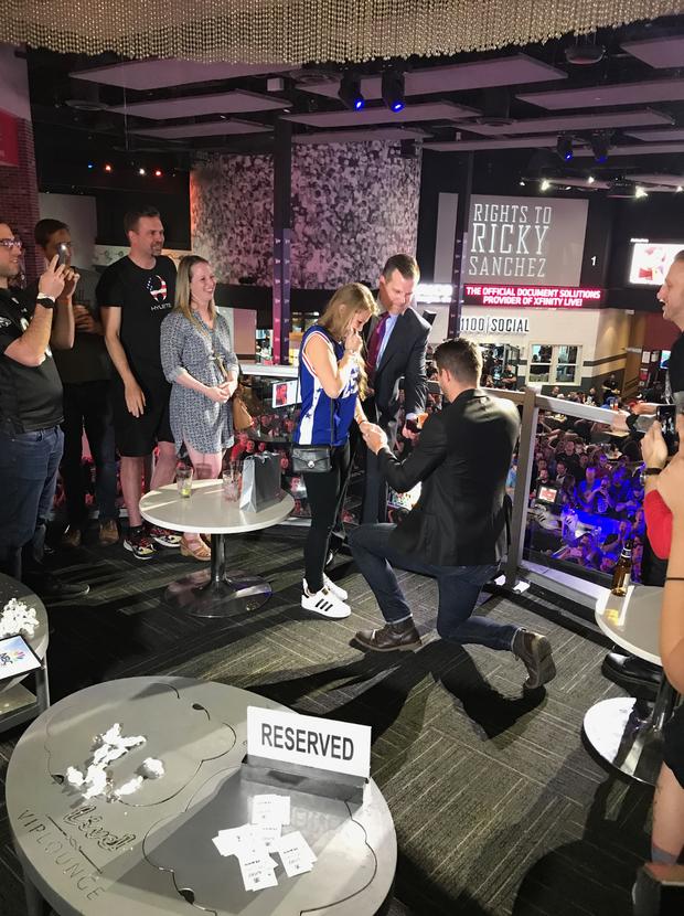 Couple Gets Engaged At 76ers Lottery Party 