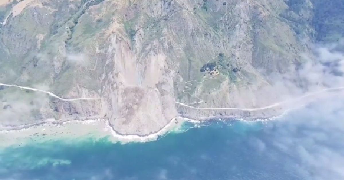 Video shows stretch of iconic Calif. highway buried after massive