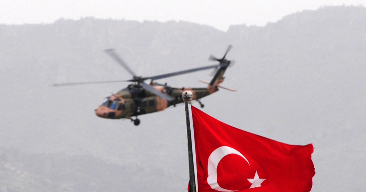 Helicopter crash kills 13 Turkish troops near Iraq border - CBS News