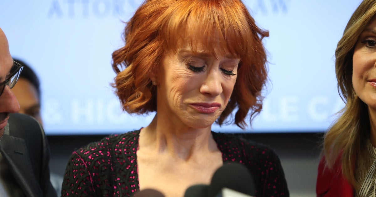Kathy Griffin breaks down into tears: Trump "broke me" - CBS News