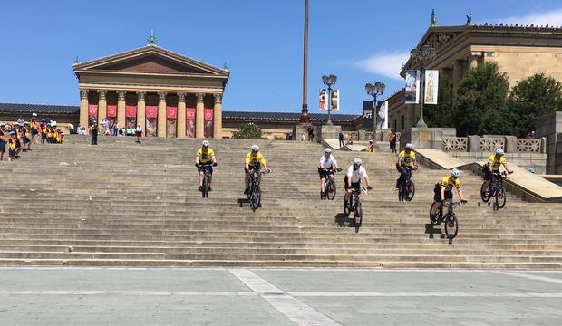 Philly bike cops Art Museum 