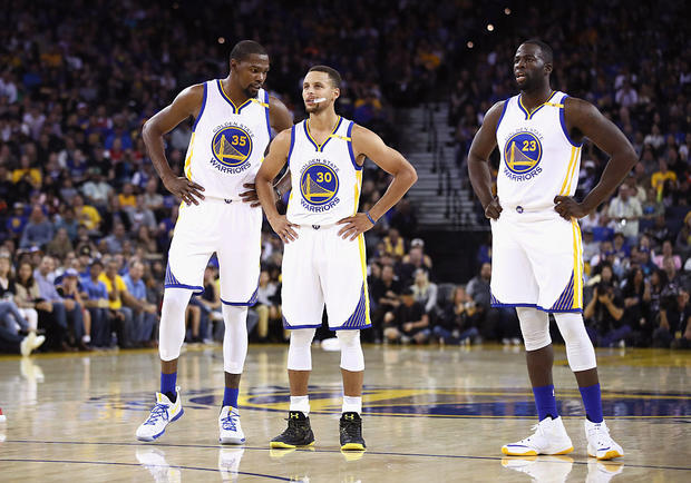 Kevin Durant, Stephen Curry, Draymond Green 
