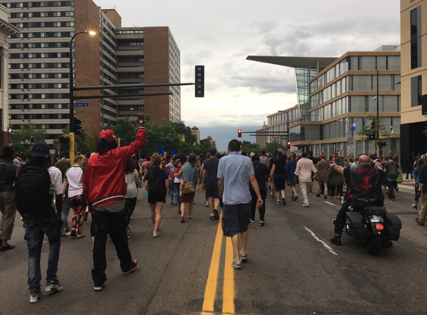 Yanez verdict march in downtown Minneapolis 