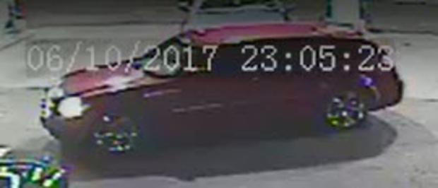 suspect vehicle in gas station beating 