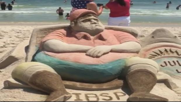 Christie Sand Sculpture 