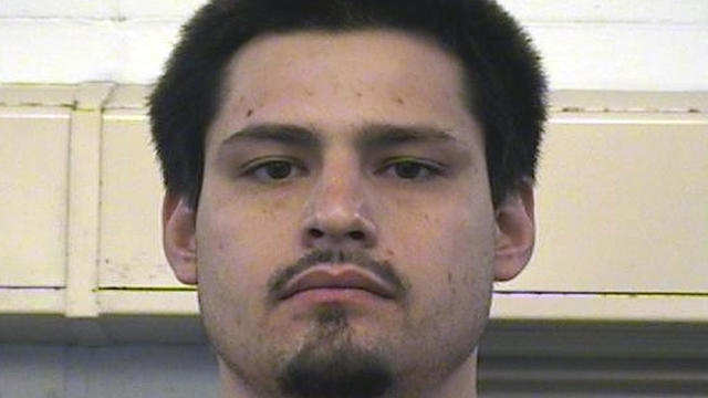 Eduardo Barros, a suspect in a domestic violence situation, is seen in an undated booking photo provided by the Bernalillo County Sheriff's Office in New Mexico. 