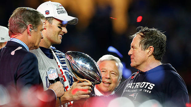 Tom Brady, Bill Belichick, Robert Kraft - Super Bowl XLIX - New England Patriots v Seattle Seahawks 