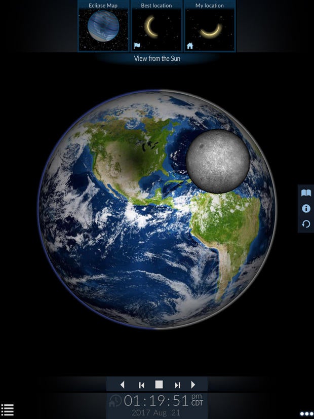 The August solar eclipse: There's an app for that - CBS News