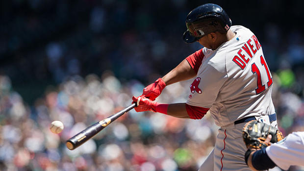 Rafael Devers first career home run - Boston Red Sox v Seattle Mariners 