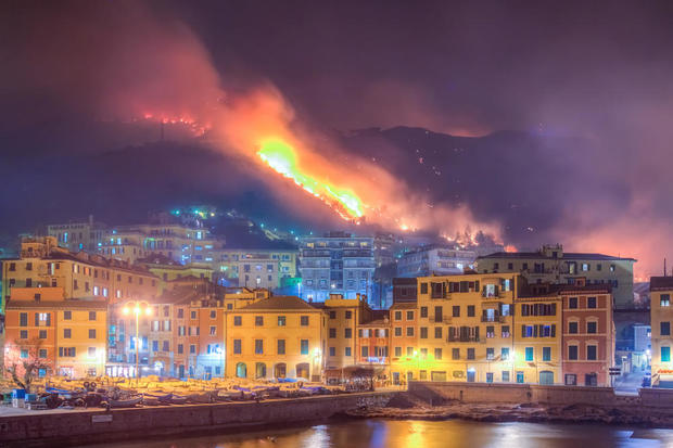 climate change fires in Italy 