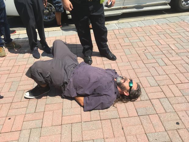 Man is arrested at Senator Cory Booker event 